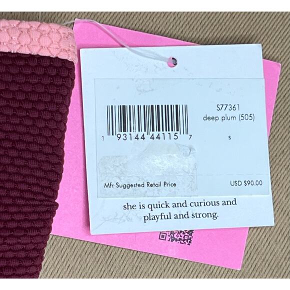 Kate Spade Pique Texture Contrast Bandeau Bikini Top S NWT - Picture 6 of 6